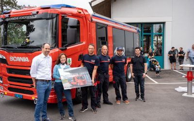 Feuerwehr Vordemwald weihte ihr neues Tanklöschfahrzeug ein